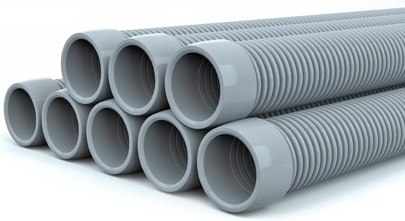 Poolvio Professional Swimming Pool Vacuum Cleaner Hose -1.5” 8 Piece Hoses for Pool Vacuum Extension/Replacement - Compatible with all Major Automatic Swimming Pool Cleaners - Image 1